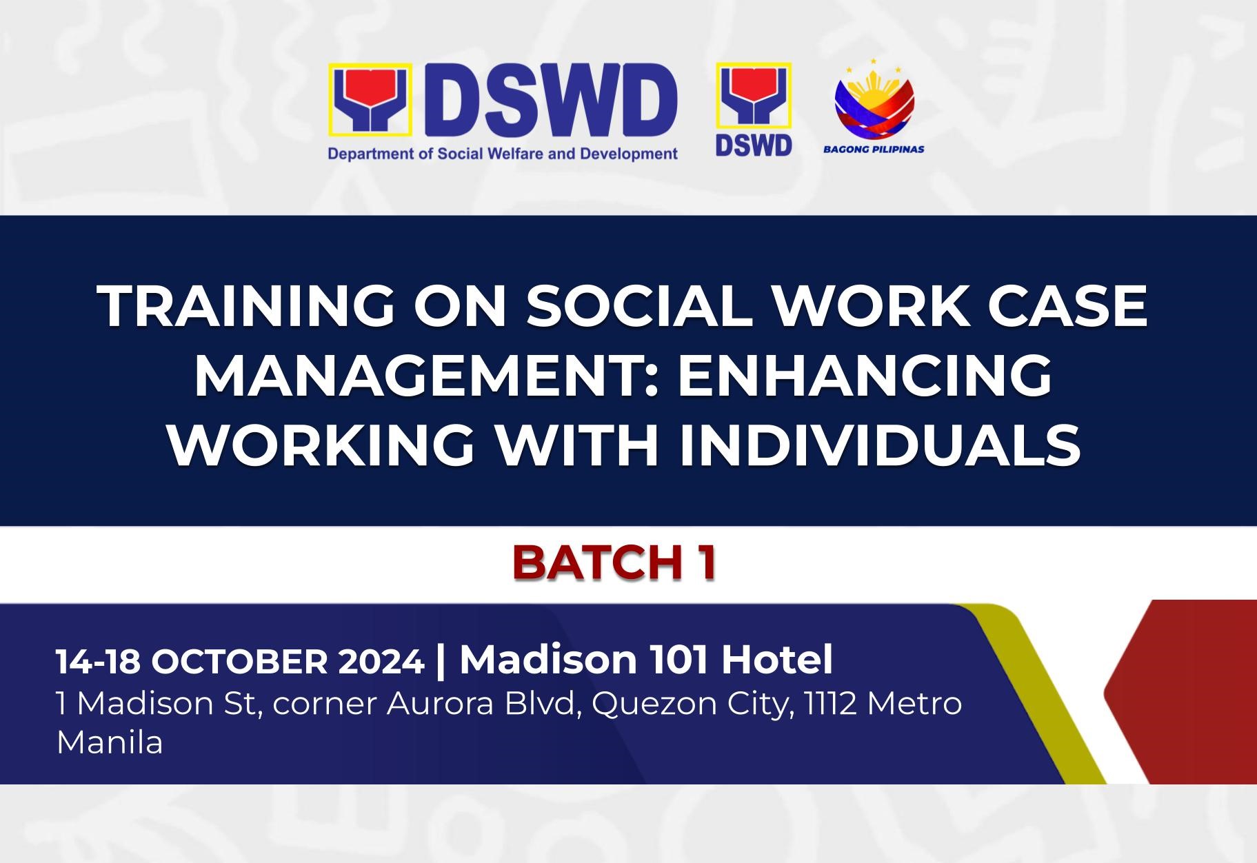 Training on Social Work Case Management (ABSNET Batch 1)