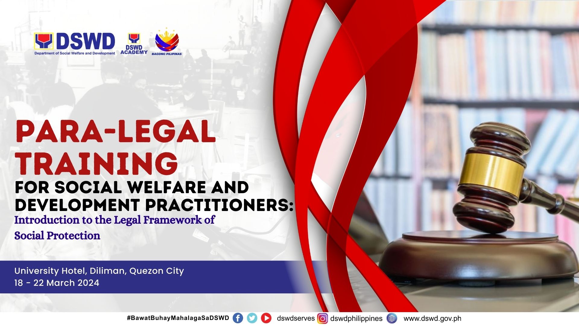 Paralegal Training for Social Welfare and Development Practitioners (18-22 March 2024) 