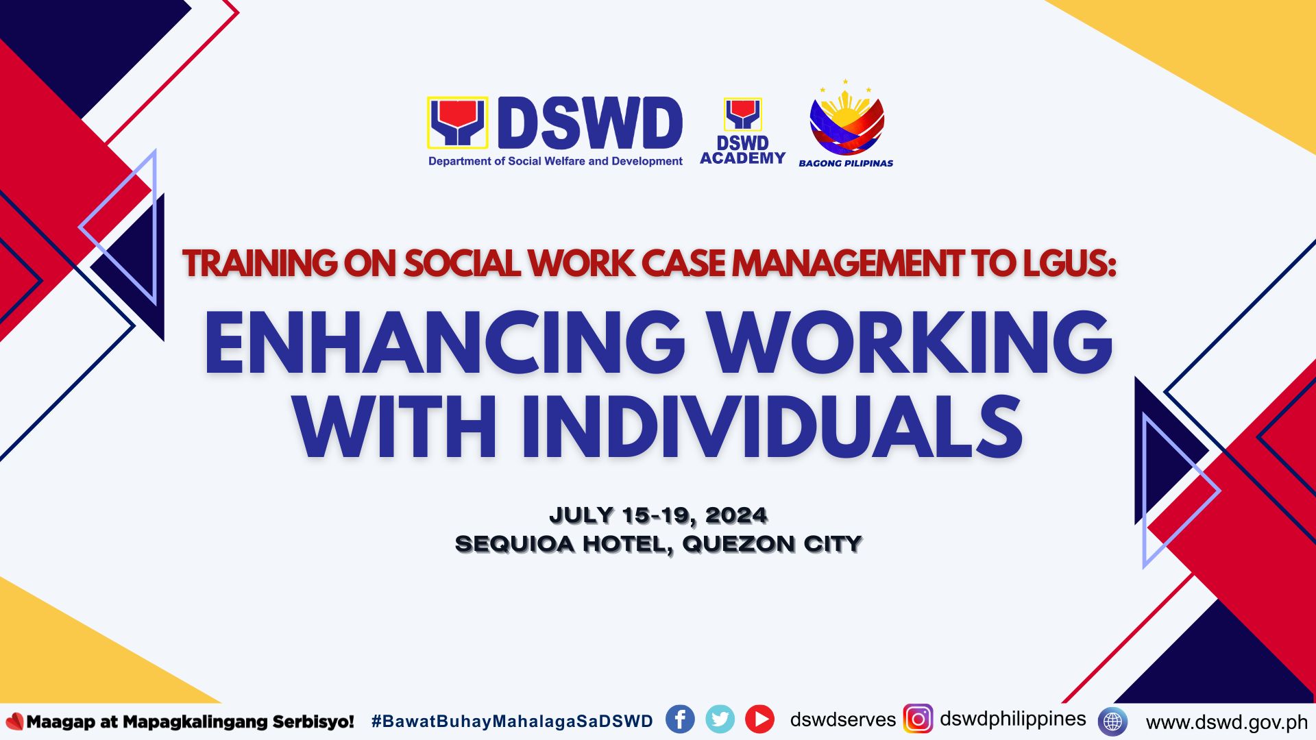 Training on Social Work Case Management: Enhancing Working with Individuals (15-19 July 2024)